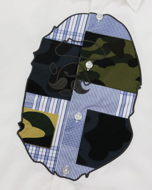 Bape Multi Pattern Kosele Panske Biele | SK-8594