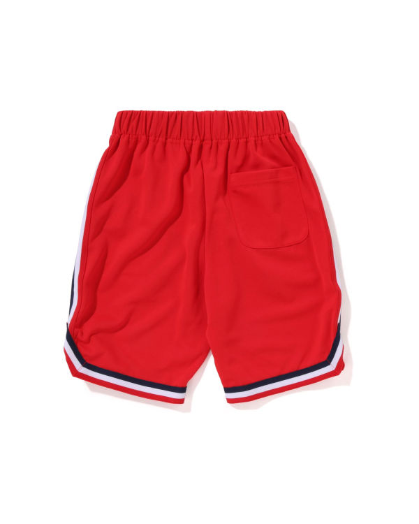 Bape Multi Print Basketball Sortky Detske Svetlo Červené | SK-6305