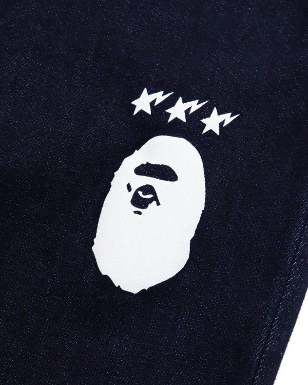 Bape Multi Print Džínsy Detske Námornícka Modrá Modre | SK-9127
