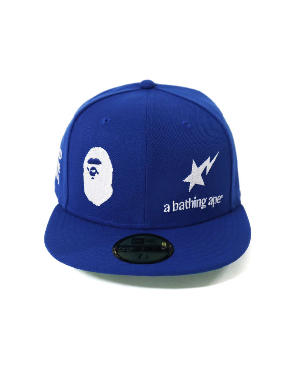 Bape New Era 59 Fifty Camo Ape Head Caps Panske Modre | SK-0398