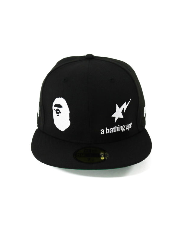Bape New Era 59 Fifty Camo Ape Head Caps Panske Čierne | SK-6359