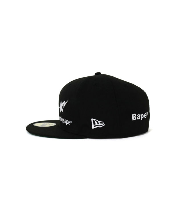 Bape New Era 59 Fifty Camo Ape Head Caps Panske Čierne | SK-6359
