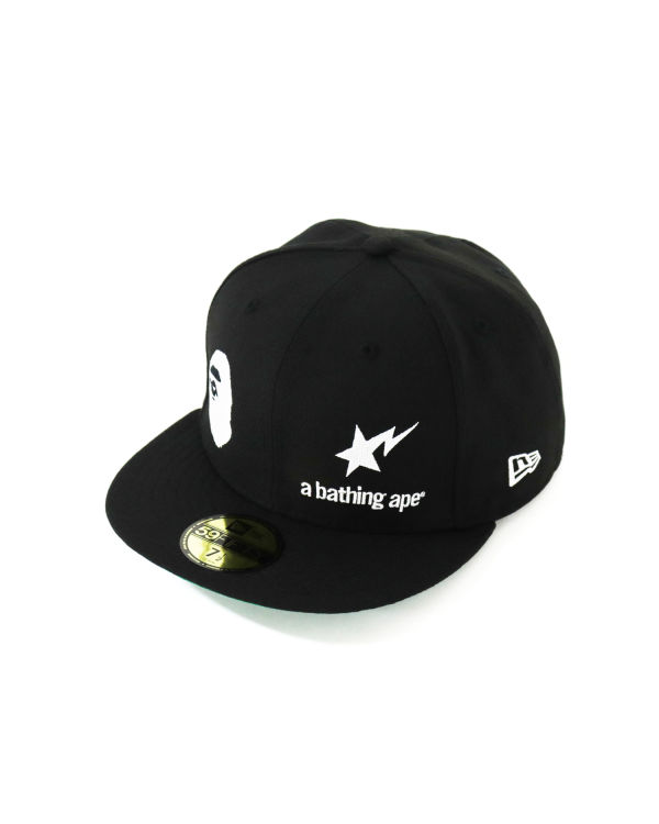 Bape New Era 59 Fifty Camo Ape Head Caps Panske Čierne | SK-6359