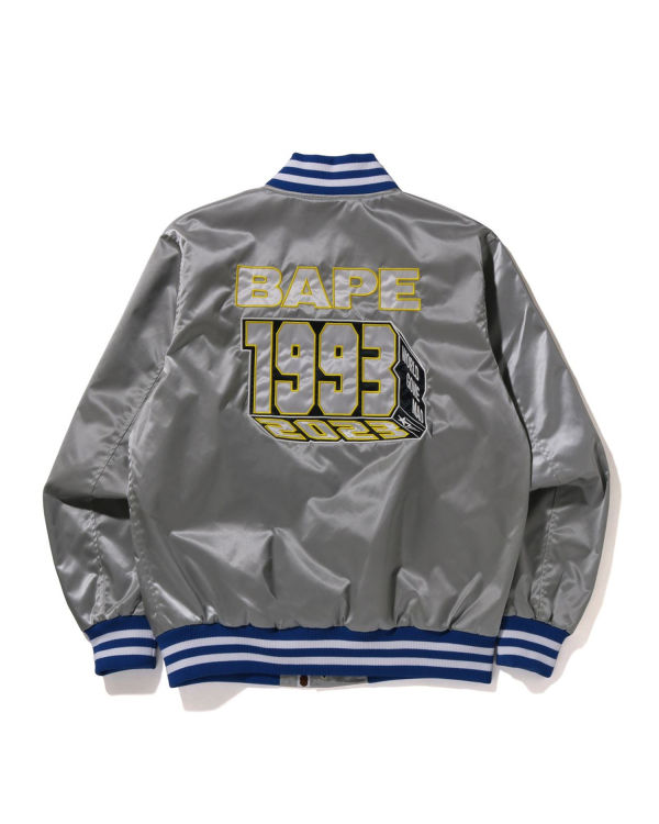 Bape Nylon Varsity Bundy Panske Strieborne | SK-9834