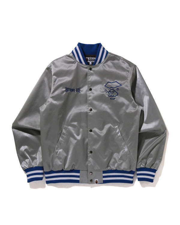 Bape Nylon Varsity Bundy Panske Strieborne | SK-9834