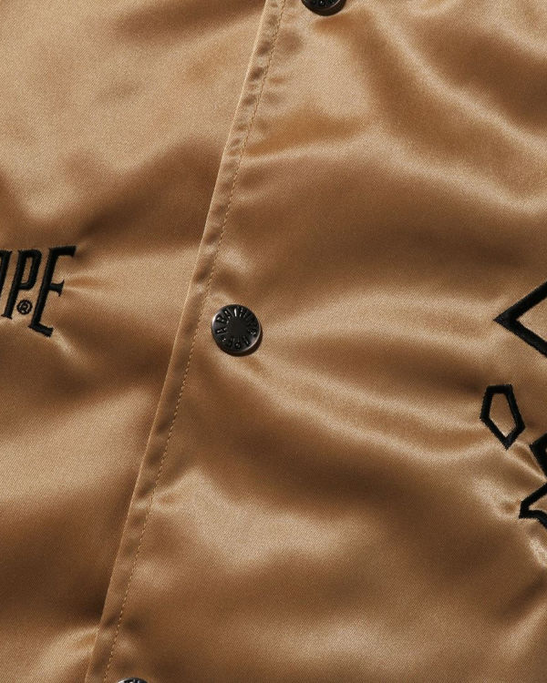 Bape Nylon Varsity Bundy Panske Zlate | SK-7590