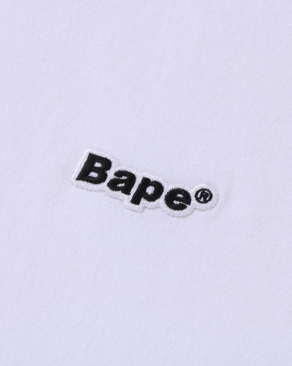 Bape One Point Relaxed Fit Tricko Panske Biele | SK-2680