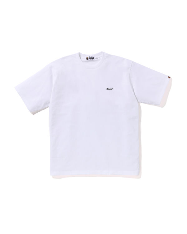 Bape One Point Relaxed Fit Tricko Panske Biele | SK-2680