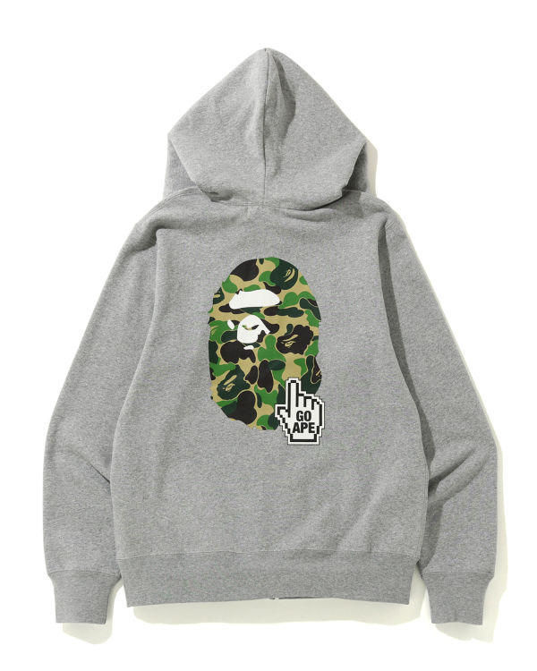 Bape Online full zip Mikiny S Kapucňou Panske Svetlo Siva | SK-7584
