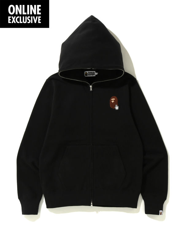 Bape Online full zip Mikiny S Kapucňou Panske Čierne | SK-9384