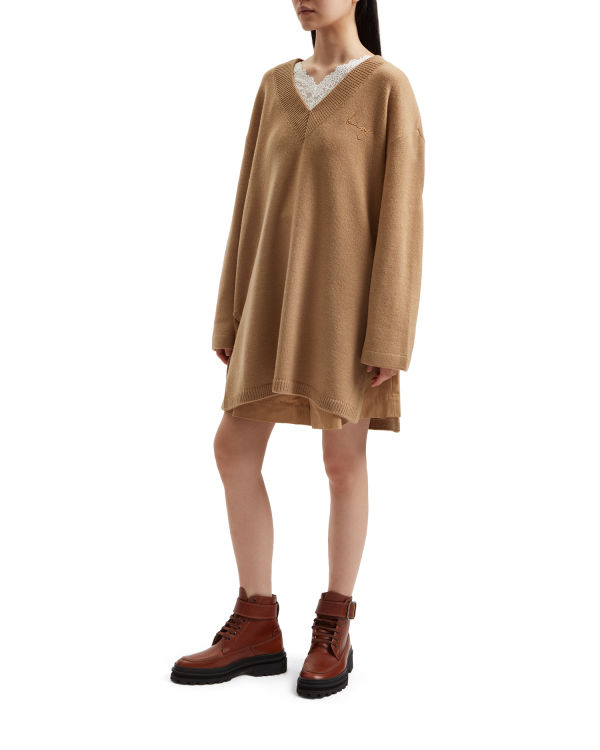 Bape Oversized Pleteniny Damske Béžové | SK-5894