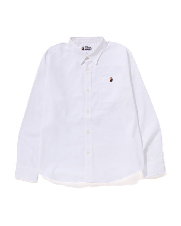 Bape Oxford relaxed fit Kosele Panske Biele | SK-4190