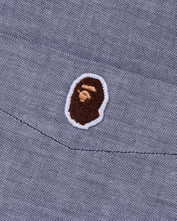Bape Oxford relaxed fit Kosele Panske Modre | SK-8560