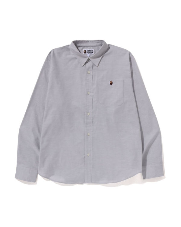 Bape Oxford relaxed fit Kosele Panske Siva | SK-9201