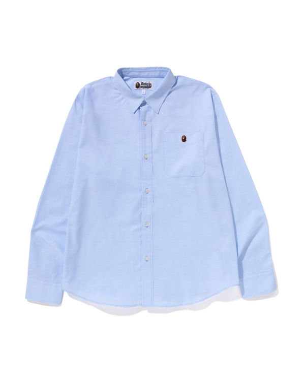 Bape Oxford relaxed fit Kosele Panske Svetlo Modre | SK-4576