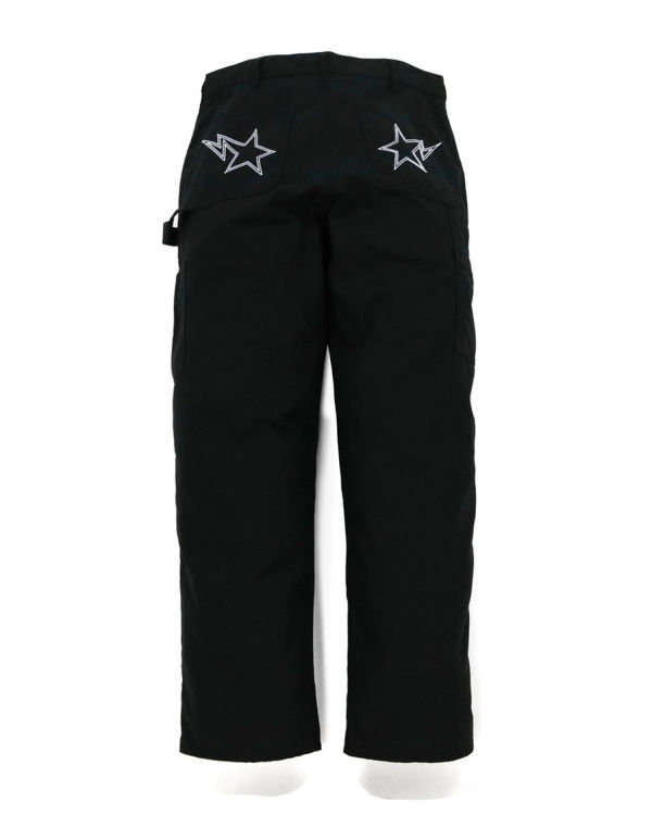 Bape Painter Nohavice Panske Čierne | SK-0573