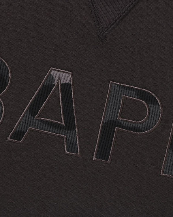 Bape Patch Relaxed Fit Crewneck Mikiny Panske Tmavo Siva | SK-4567