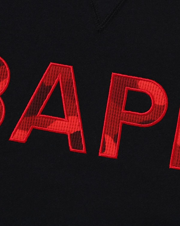 Bape Patch Relaxed Fit Crewneck Mikiny Panske Čierne | SK-8023