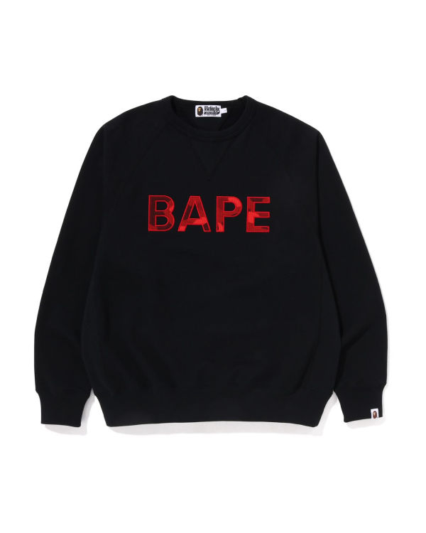 Bape Patch Relaxed Fit Crewneck Mikiny Panske Čierne | SK-8023