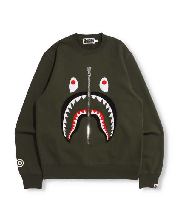 Bape Patched Shark Crewneck Mikiny Panske Zelene | SK-6419