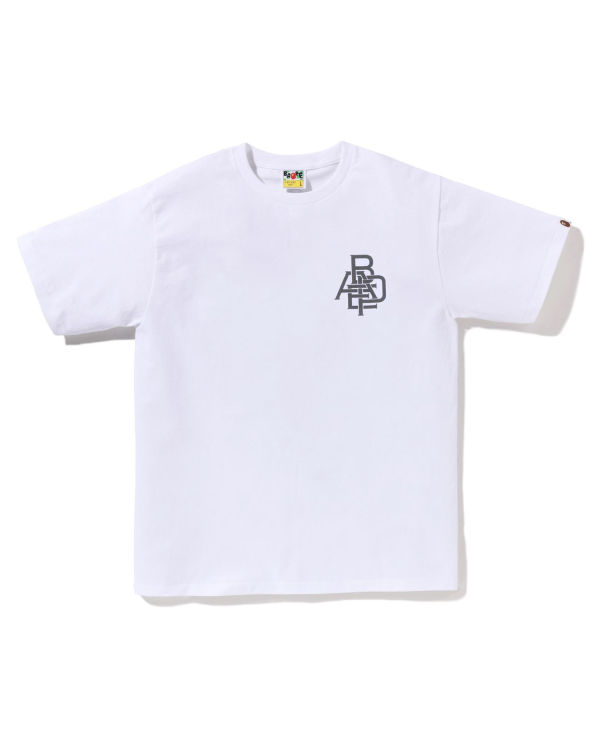 Bape Pigment Logo Tricko Panske Biele | SK-9607