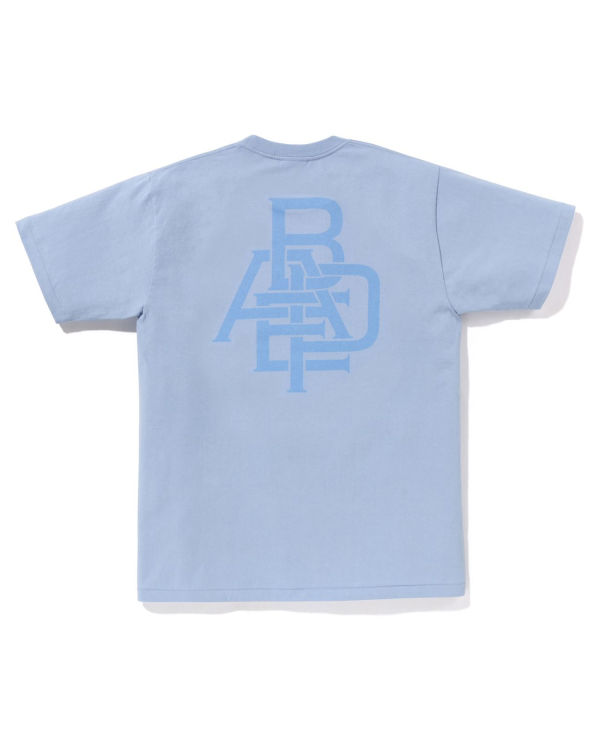 Bape Pigment Logo Tricko Panske Modre | SK-6253