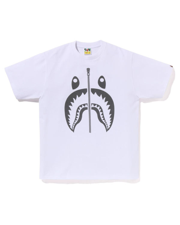 Bape Pigment Shark Tricko Panske Biele | SK-0759