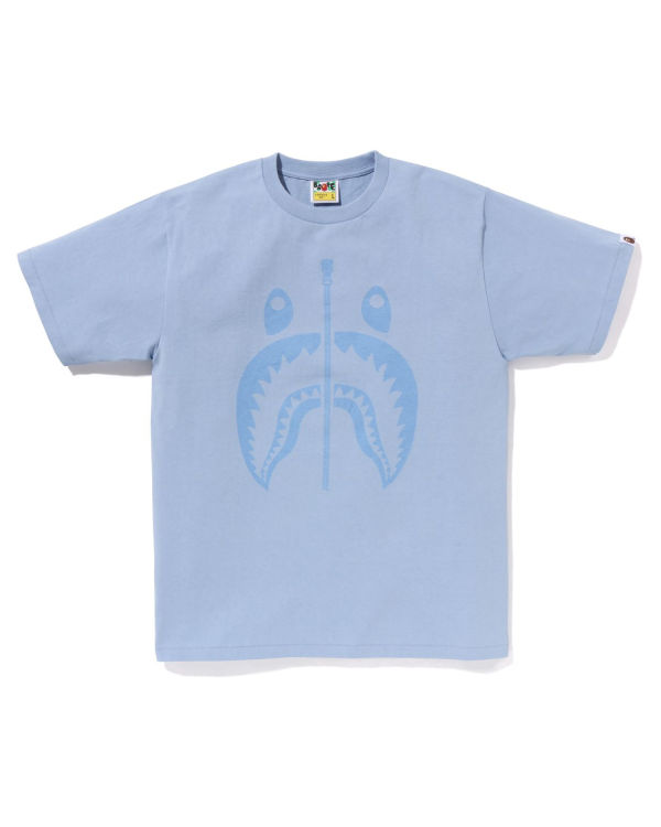 Bape Pigment Shark Tricko Panske Svetlo Modre | SK-8014