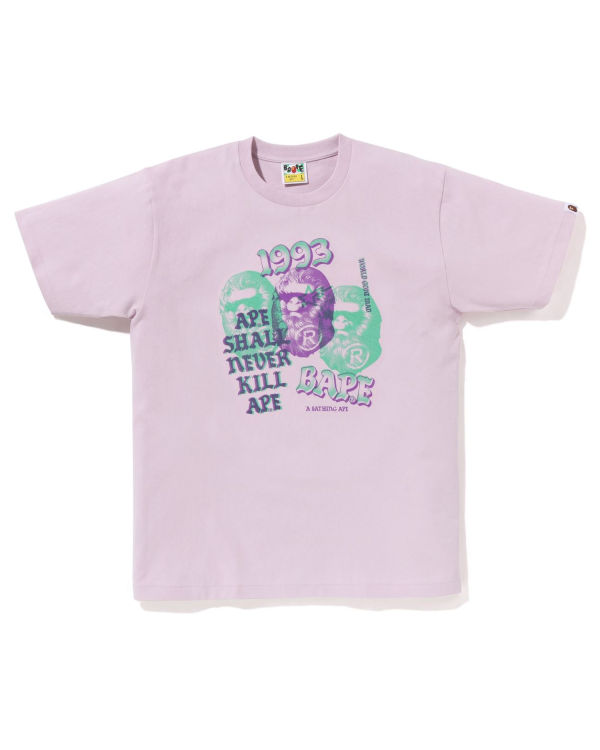Bape Pigment Three Ape Head Tricko Panske Nachový | SK-0567