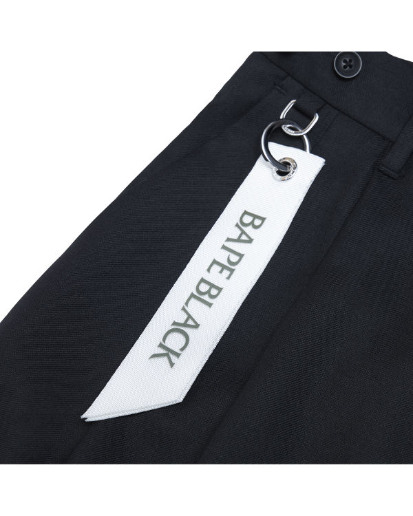 Bape Plisované Nohavice Panske Čierne | SK-4230