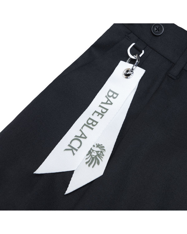 Bape Plisované Nohavice Panske Čierne | SK-4230