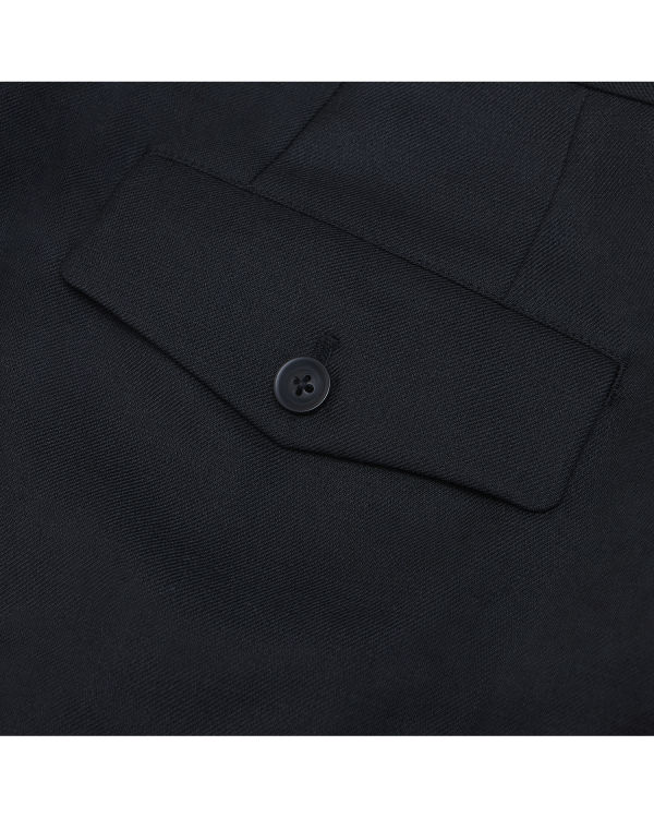 Bape Plisované Nohavice Panske Čierne | SK-4230