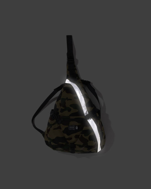 Bape Porter 1st Camo One Taška Cez Rameno Panske Zelene | SK-0689