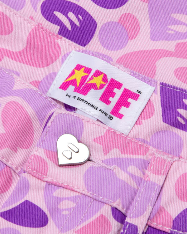 Bape Printed cargo Sortky Damske Nachový | SK-9786