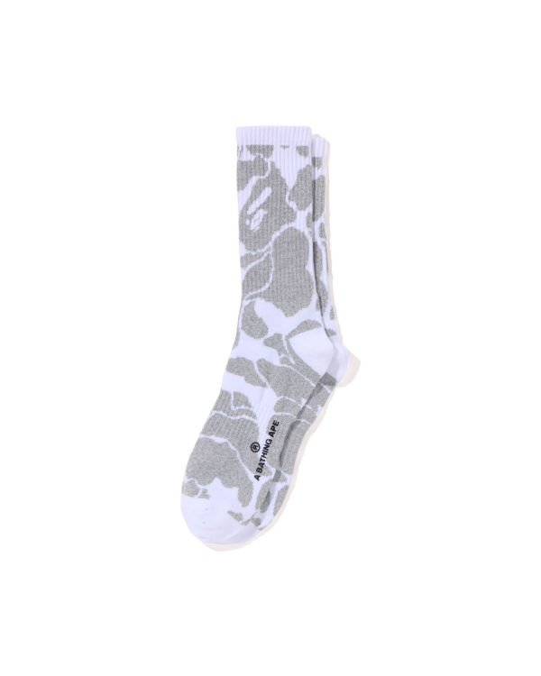 Bape Reflective Camo Ponozky Panske Biele | SK-3264