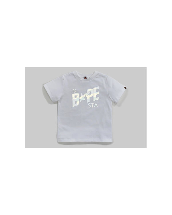 Bape Reflector 1st Camo Sta Logo Tricko Detske Biele | SK-8196