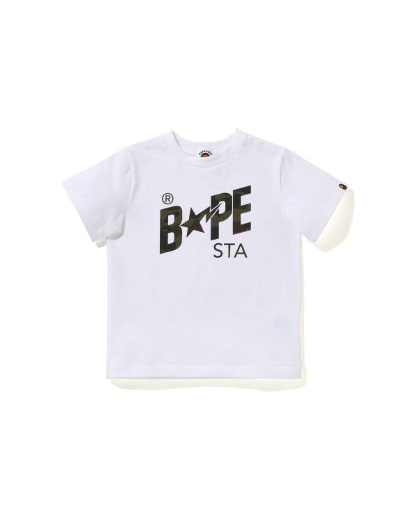 Bape Reflector 1st Camo Sta Logo Tricko Detske Biele | SK-9641
