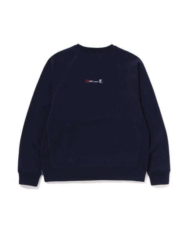 Bape Relaxed Fit Crewneck Mikiny Panske Námornícka Modrá Modre | SK-0547