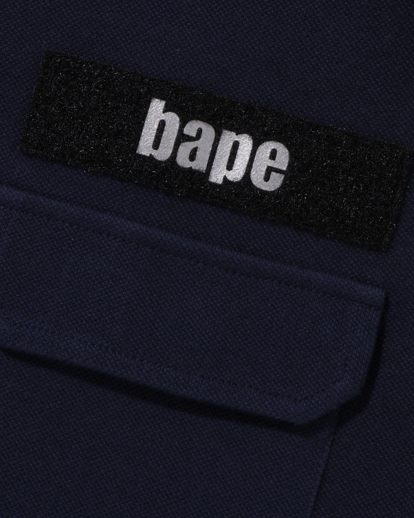 Bape Relaxed Fit Polo Tricko Panske Námornícka Modrá Modre | SK-6325