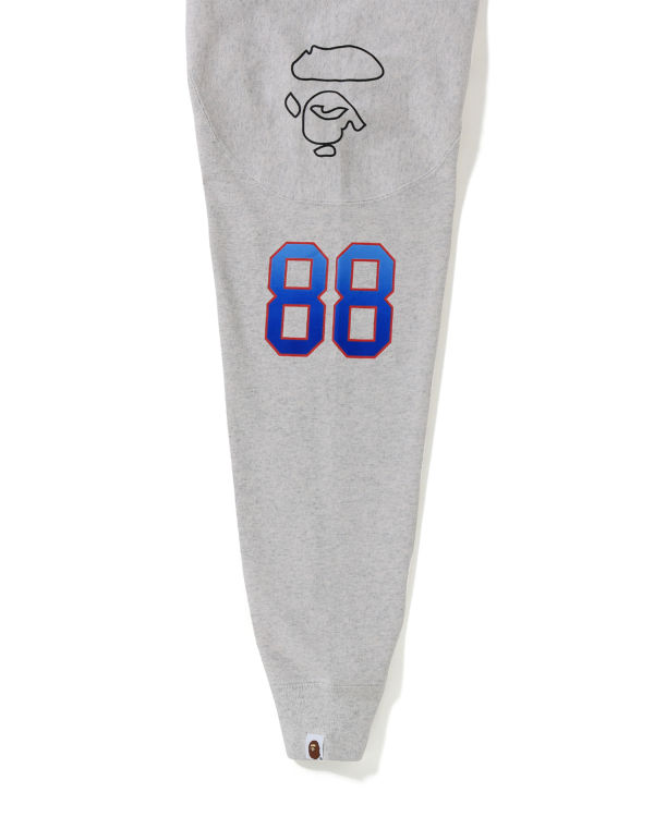Bape Relaxed Football logo Tricko Panske Siva | SK-0825