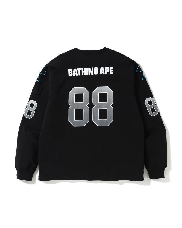Bape Relaxed Football logo Tricko Panske Čierne | SK-9180