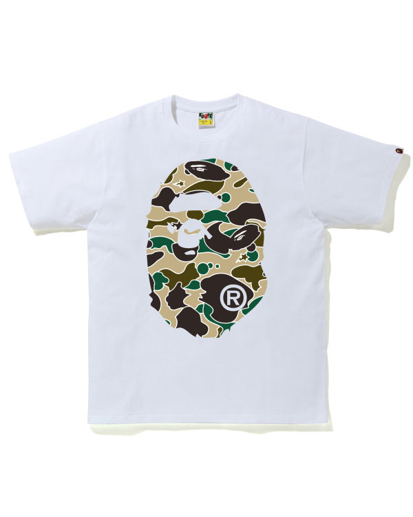 Bape STA Camo Big Ape Head Tricko Panske Biele | SK-1935