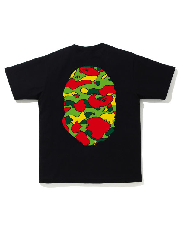 Bape STA Camo Big Ape Head Tricko Panske Čierne | SK-6105
