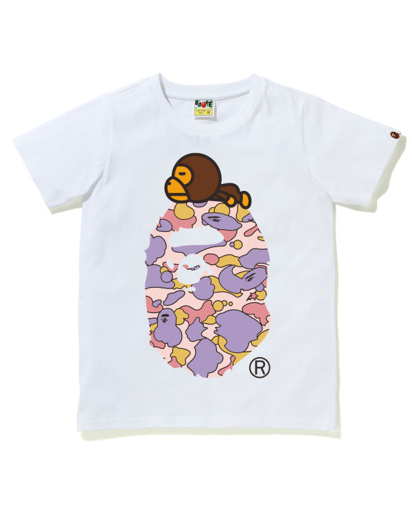Bape STA Camo Milo On Big Ape Tricko Damske Biele | SK-2648