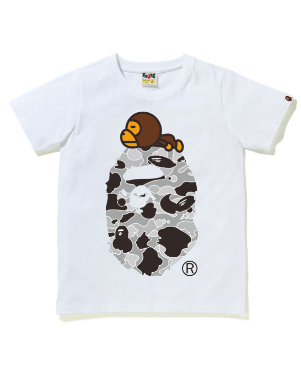 Bape STA Camo Milo On Big Ape Tricko Damske Biele | SK-6917