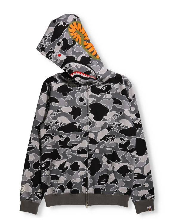 Bape STA Camo Shark Full Zip Mikiny S Kapucňou Damske Čierne | SK-0598