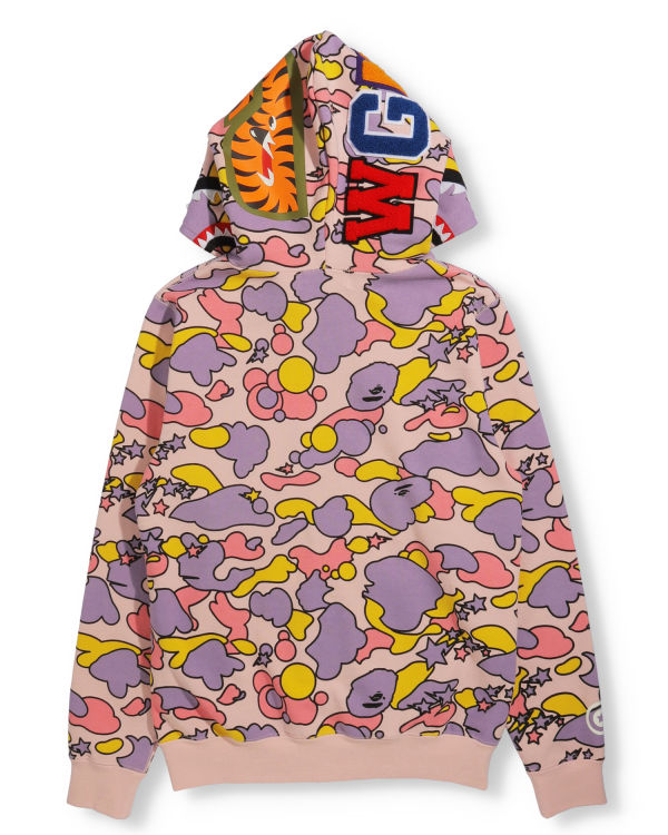 Bape STA Camo Shark Full Zip Mikiny S Kapucňou Damske Ruzove | SK-9846