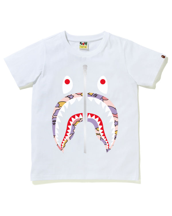 Bape STA Camo Shark Tricko Damske Biele | SK-4912