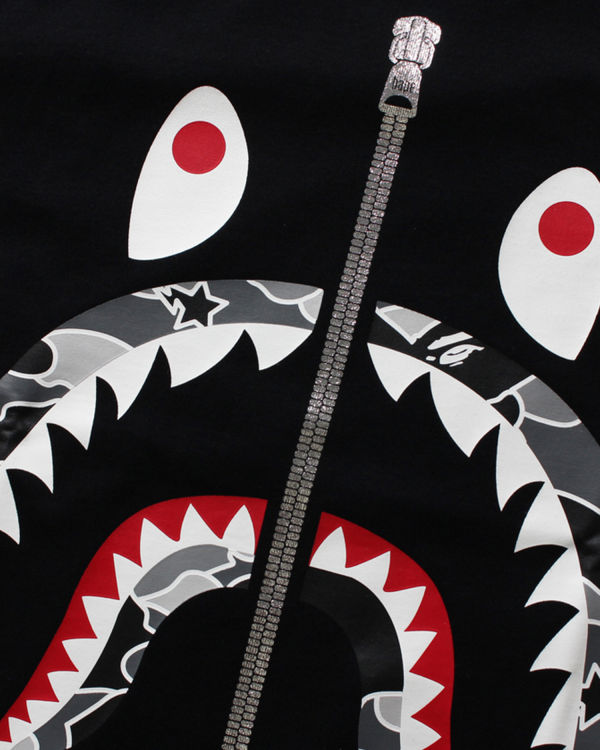 Bape STA Camo Shark Tricko Damske Čierne | SK-3042