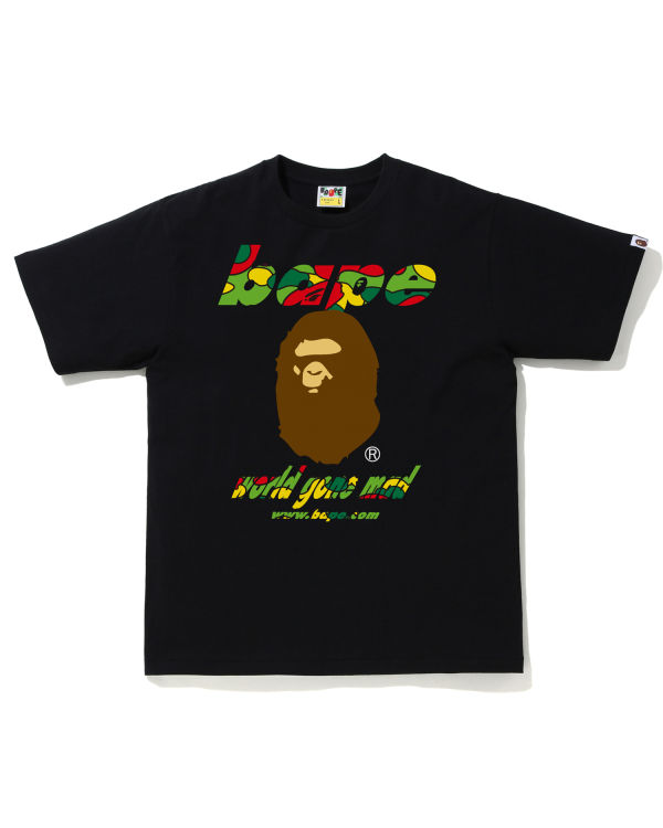 Bape STA Camo WGM Ape Head Tricko Panske Čierne | SK-0821